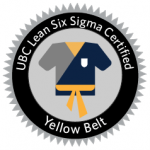 UBC Lean Six Sigma Certified yellow belt icon
